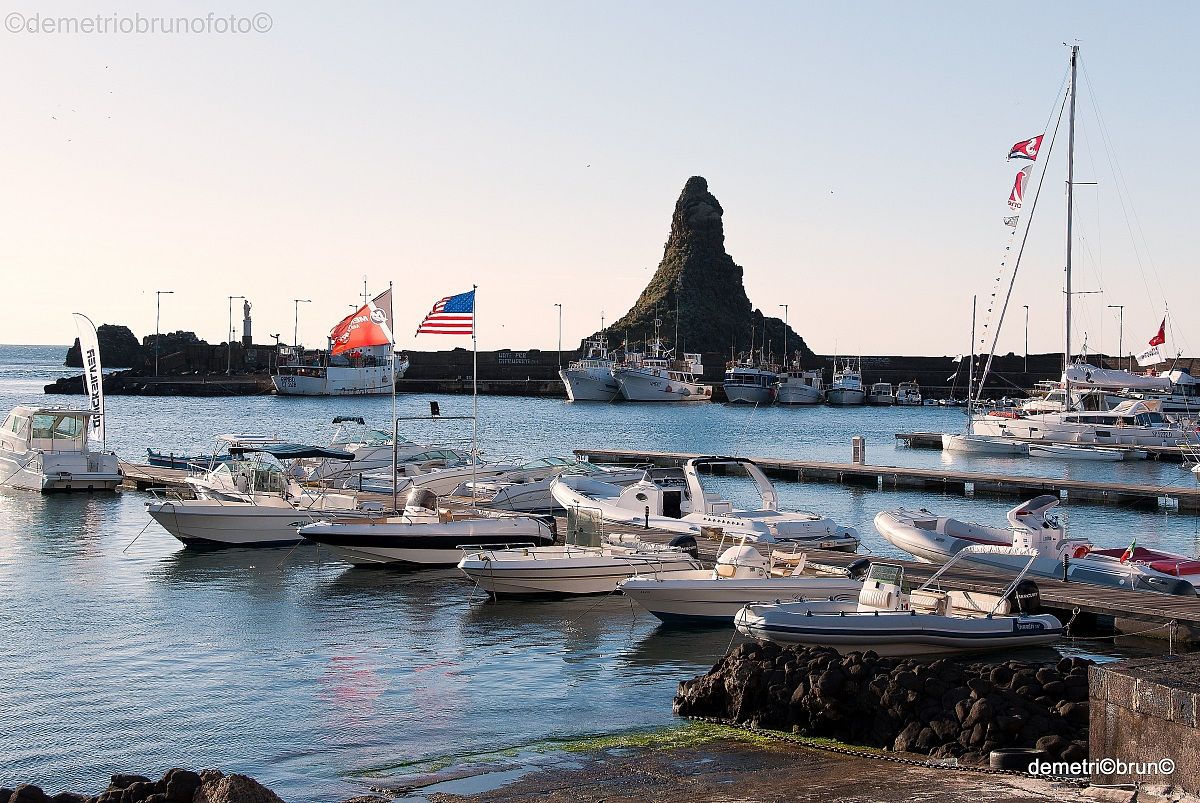 the harbor of the village