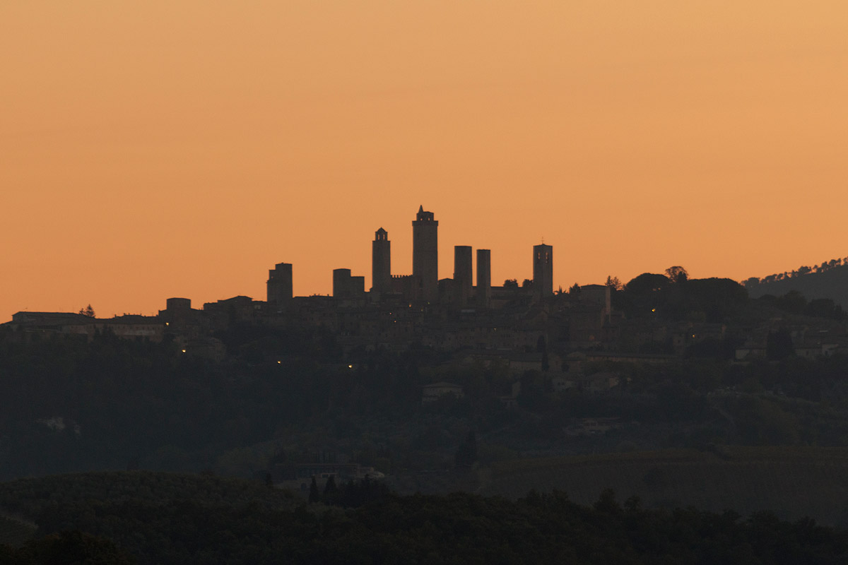 Sunset, San Gimignano (yes)