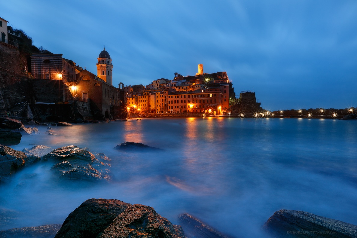 Vernazza blue hour