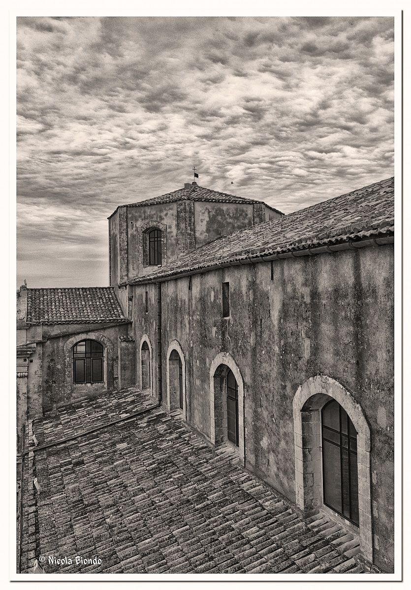 Particolare della chiesa di San Carlo a Noto