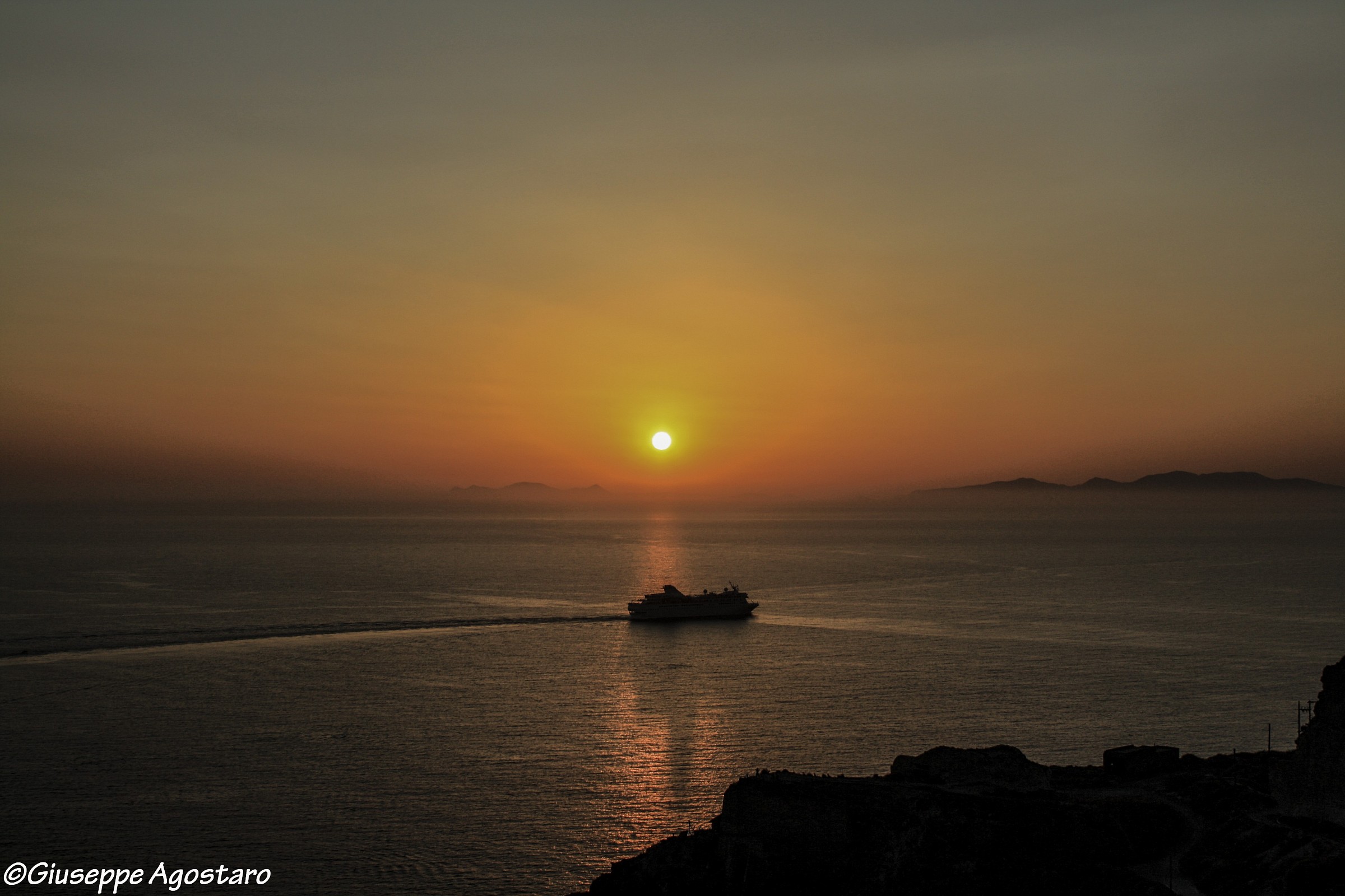 Sunset in Santorini