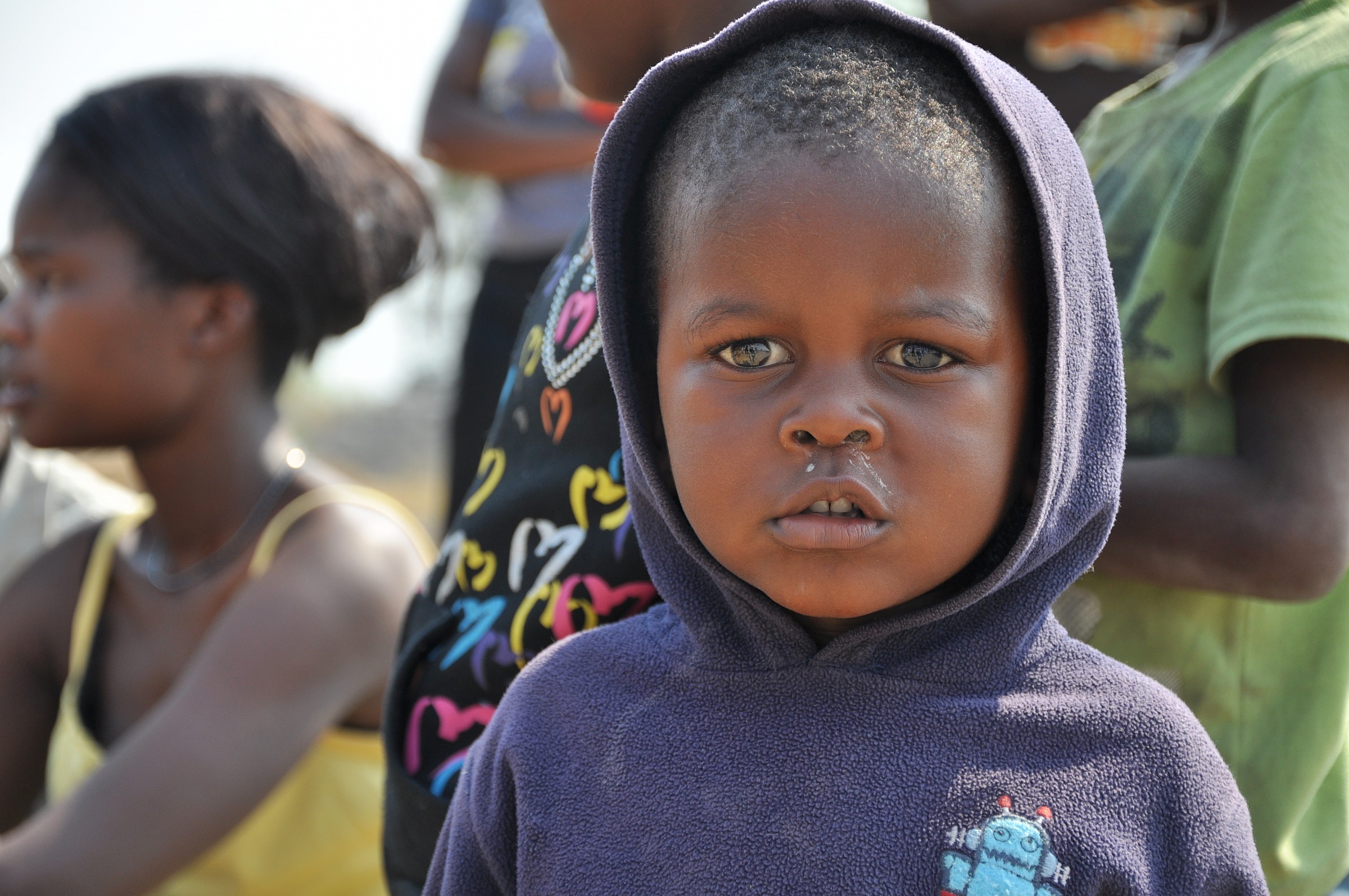 Un bimbo del villaggio dei conduttori