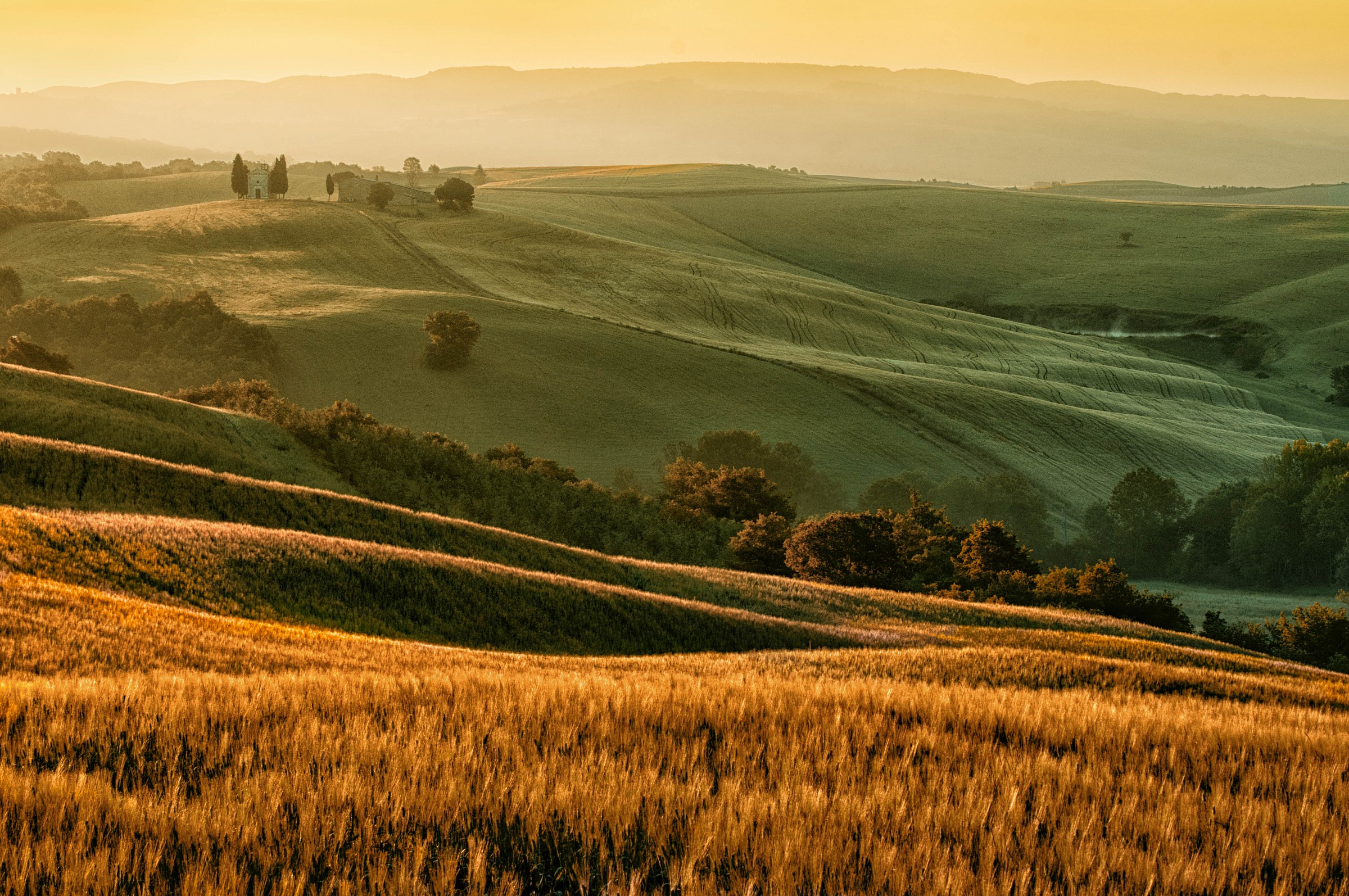 Veduta sulla cappella di Vitaleta