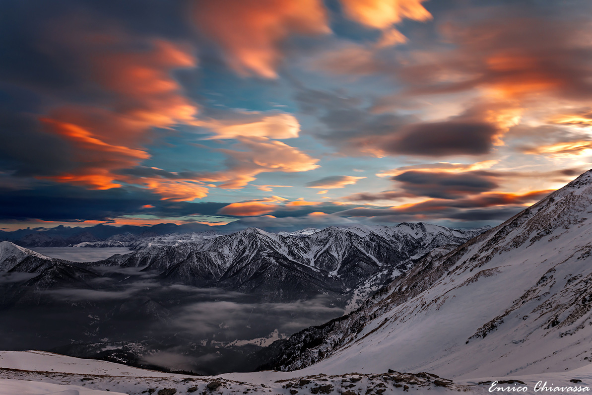 As if by magic the sky ...