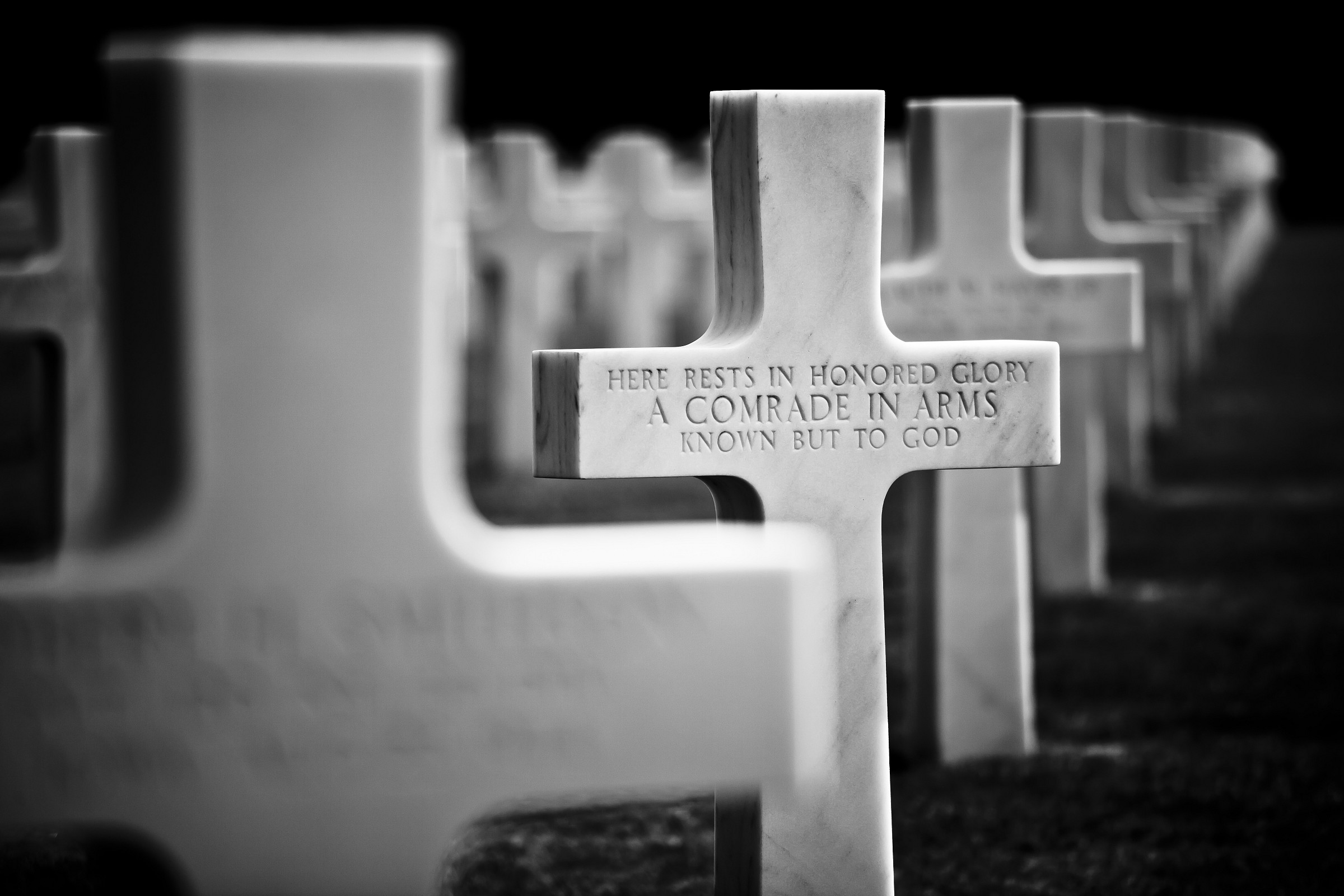 Cemetery of the Normandy landings