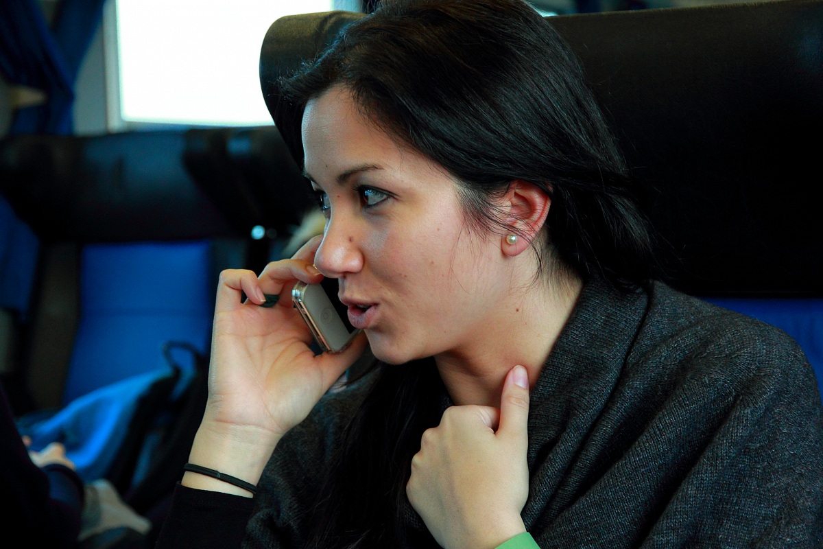 Lo smarthone in treno