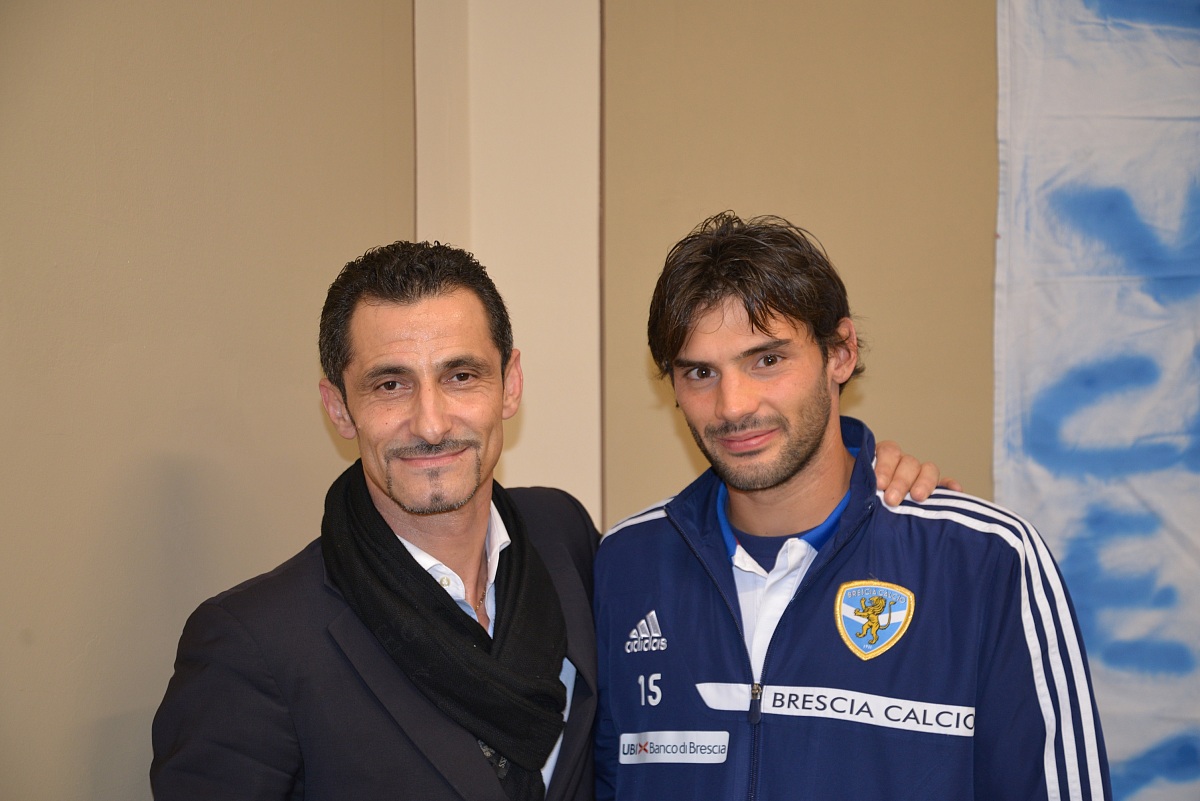 io e il capitano del brescia calcio zambelli