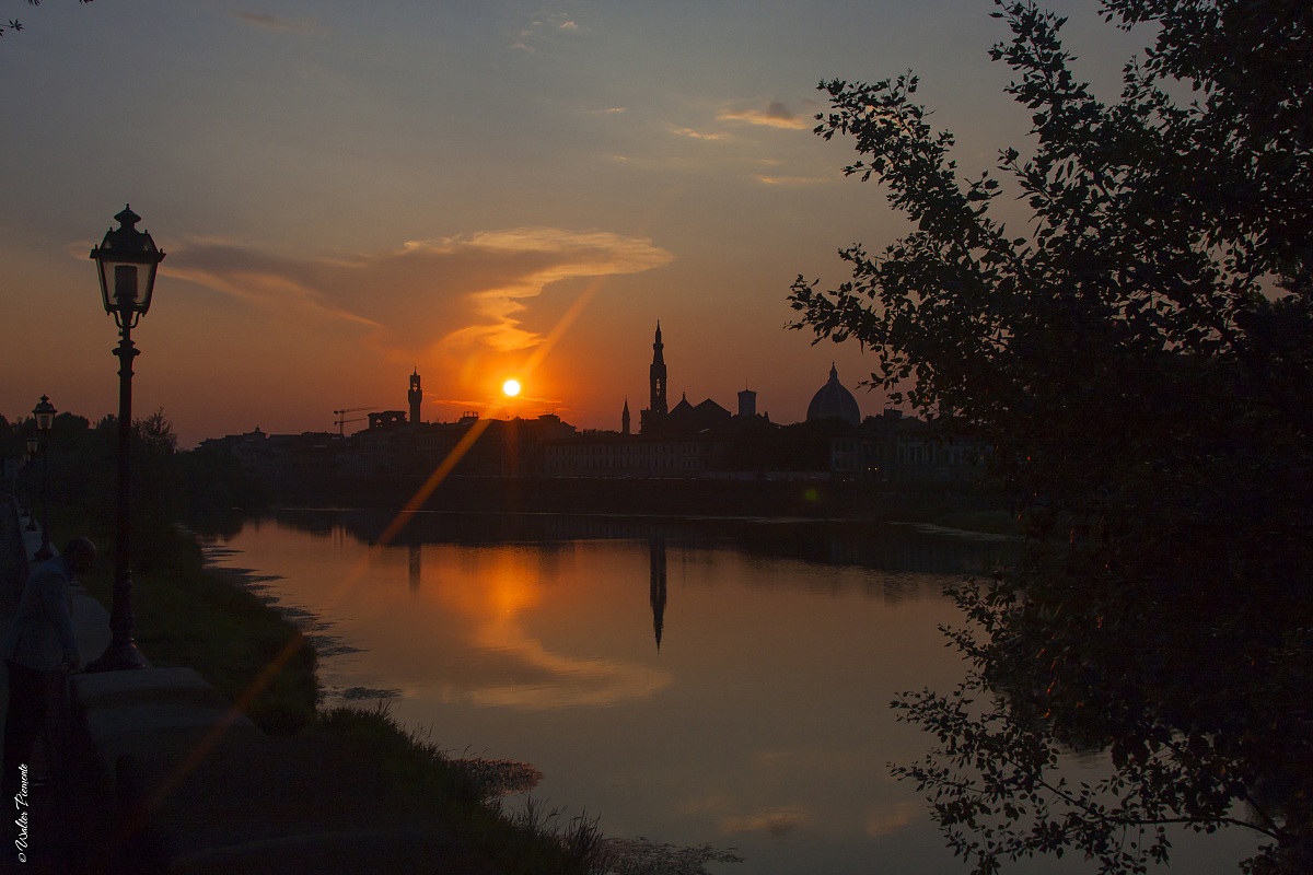 Sunset on the Arno