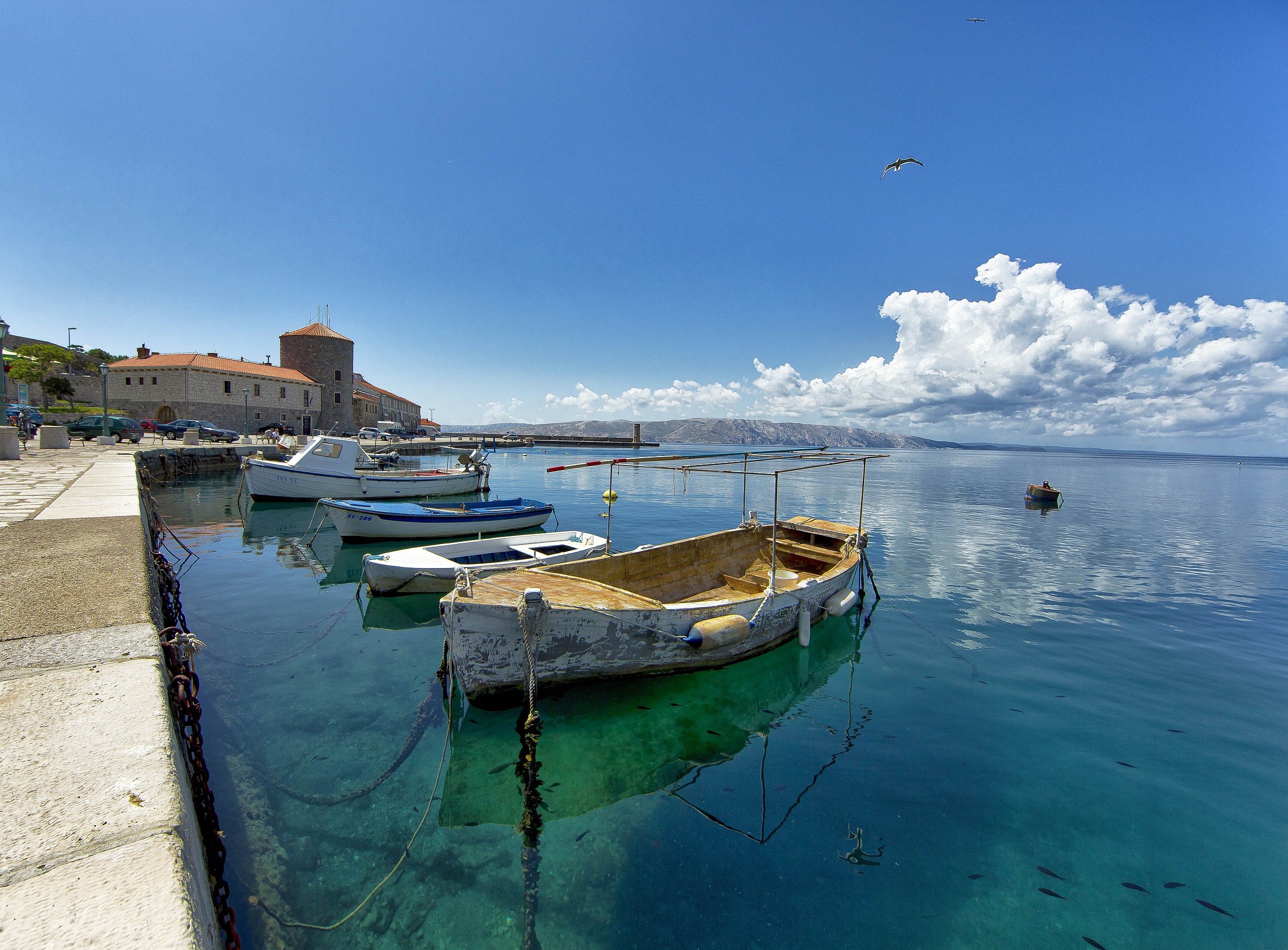 Senji harbor croatia