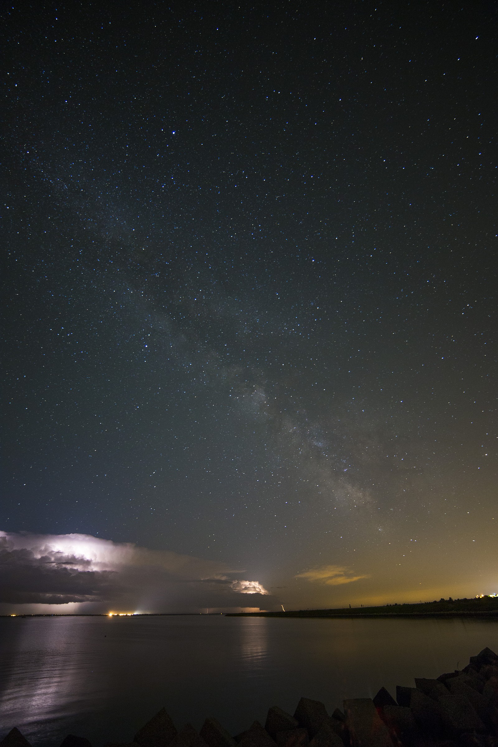 Milky Way above the storm