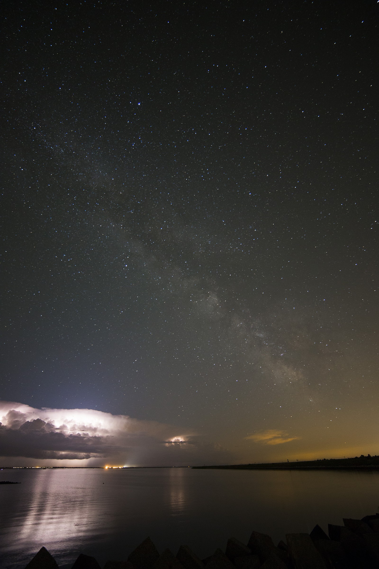 Milky Way above the storm