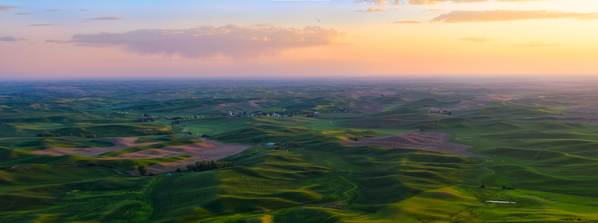 The Palouse Sunset 5xpano d800 +70-200