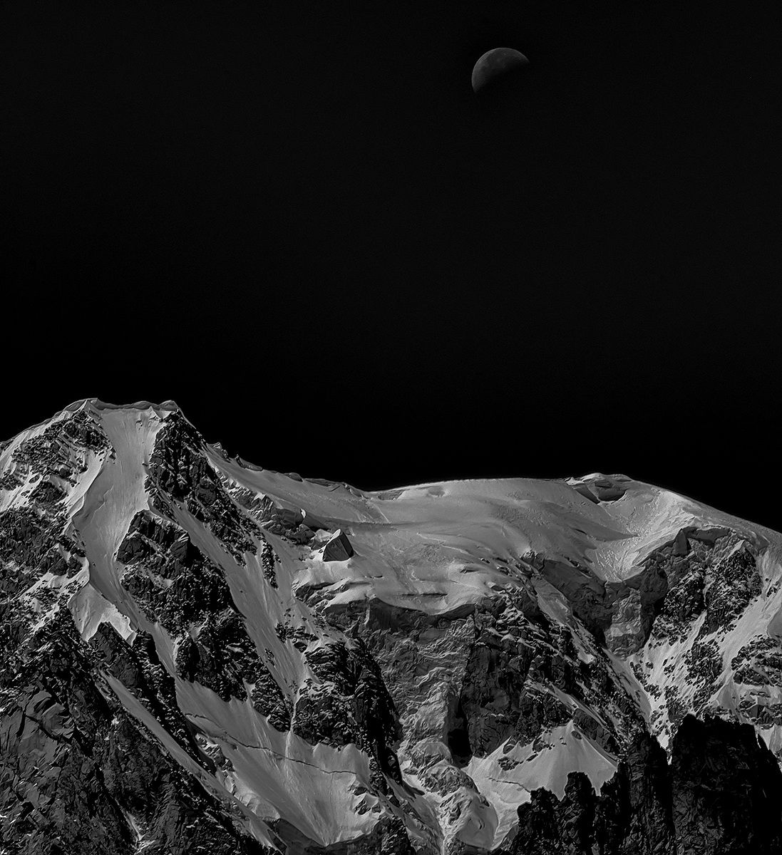 Top of Mont Blanc ... up!