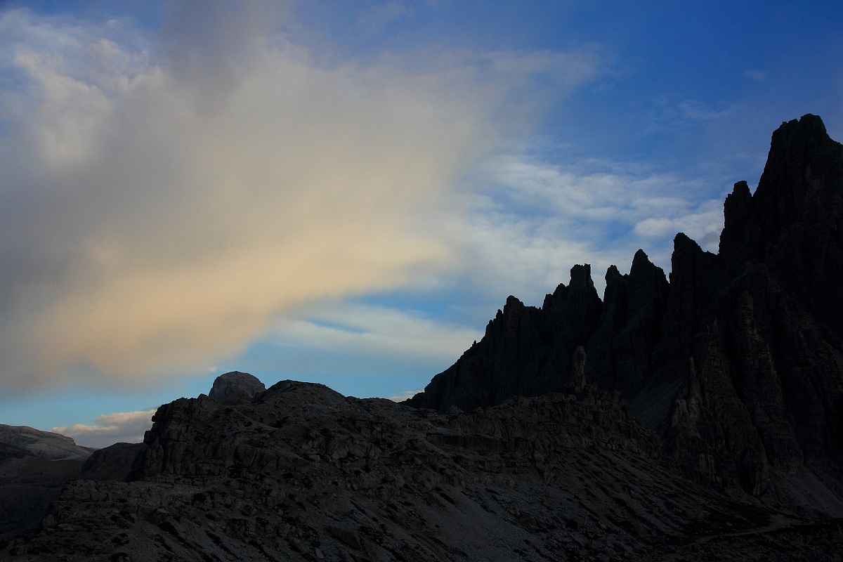 Tramonto in montagna