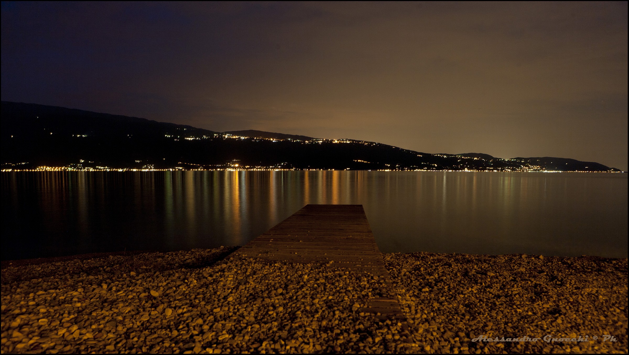 Lake Garda, Gargnano pier - Night