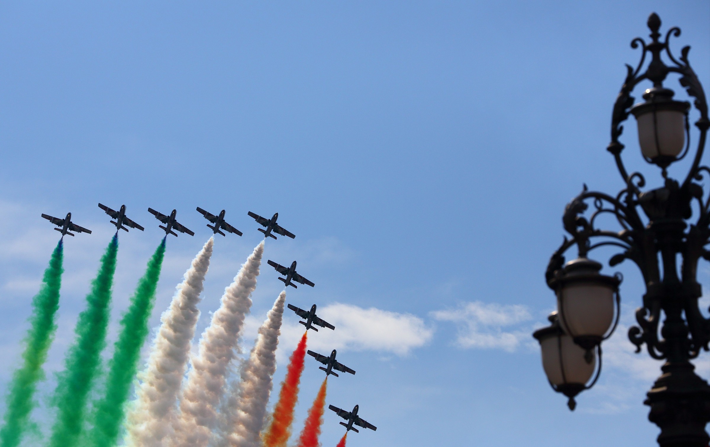 Giro 2014 le frecce a Trieste