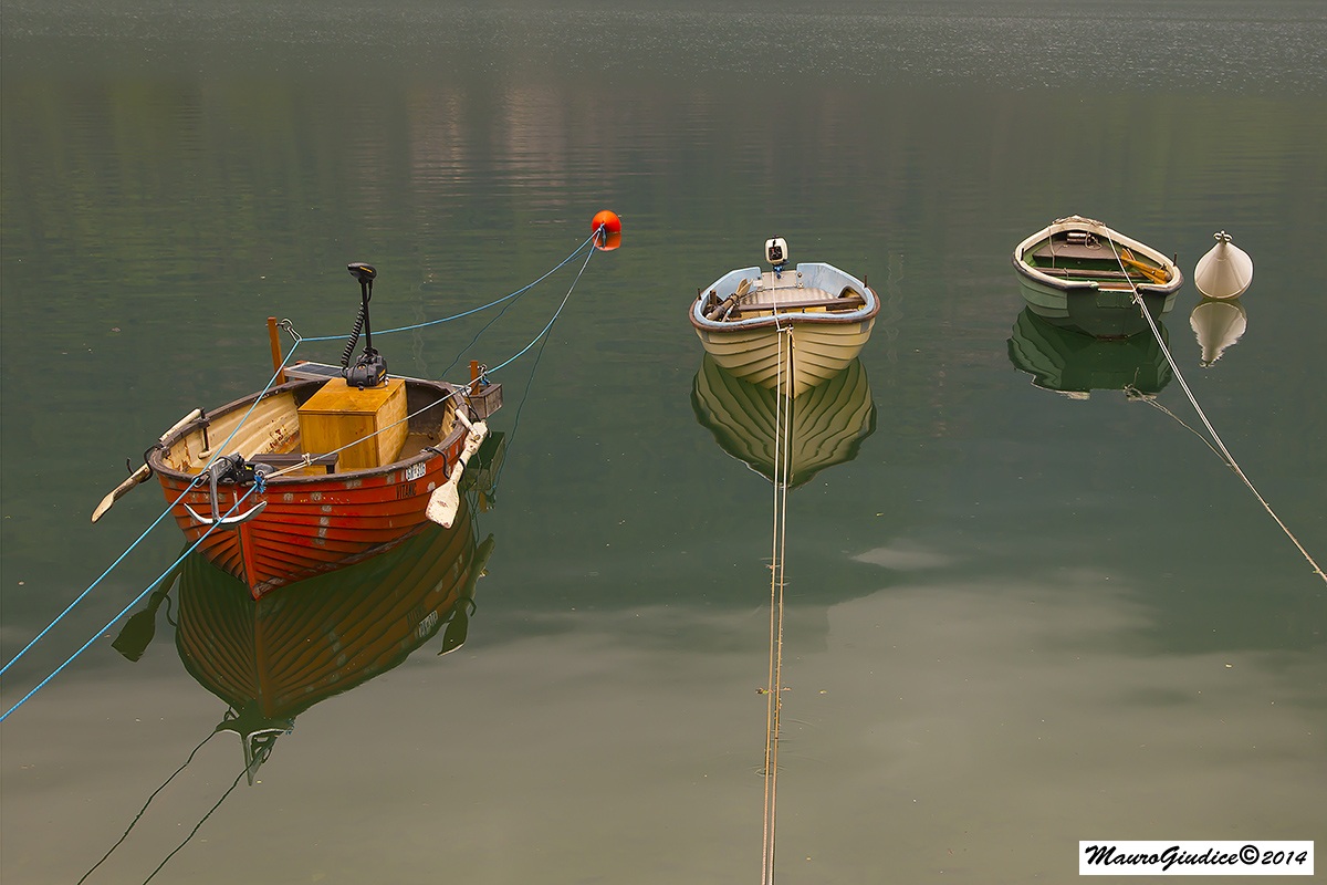 barchette sul lago di poschiavo