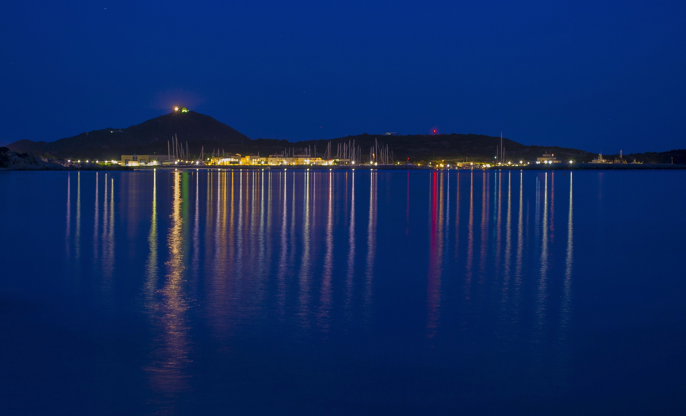 Reflections on the water.