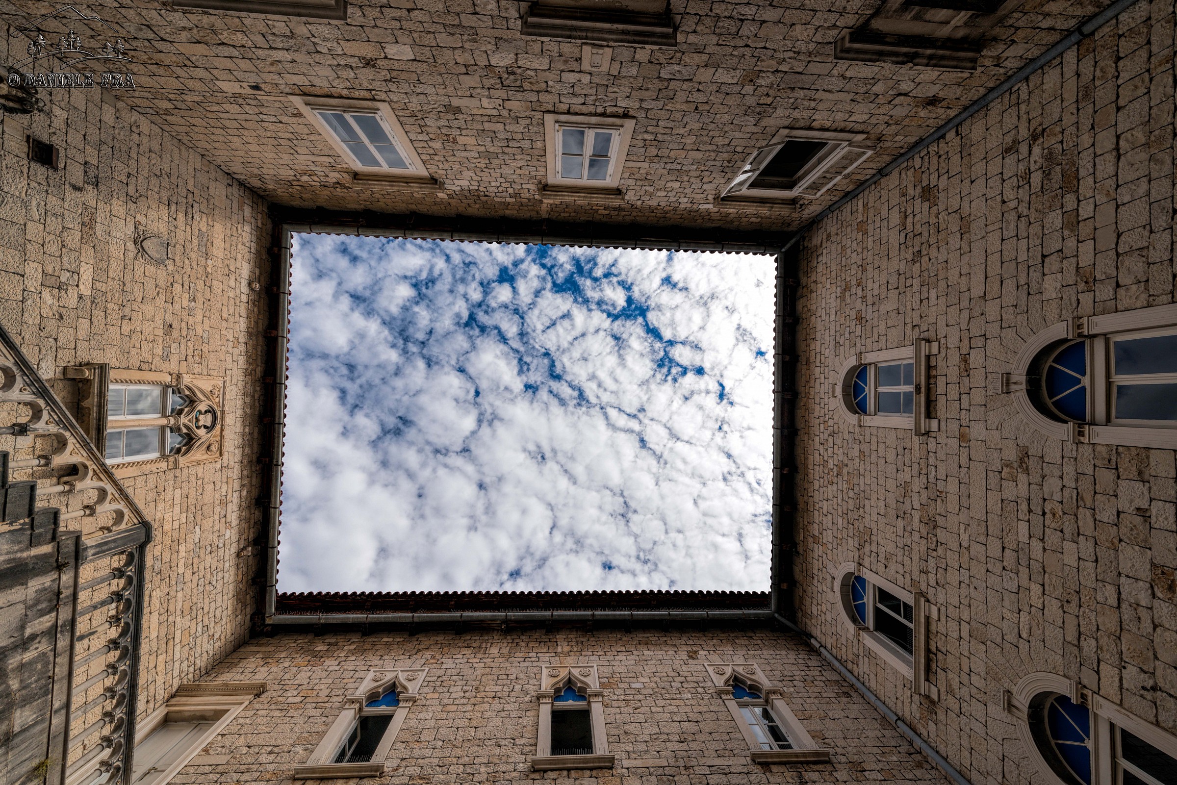 The interior of the Palace of Diocletian in Split