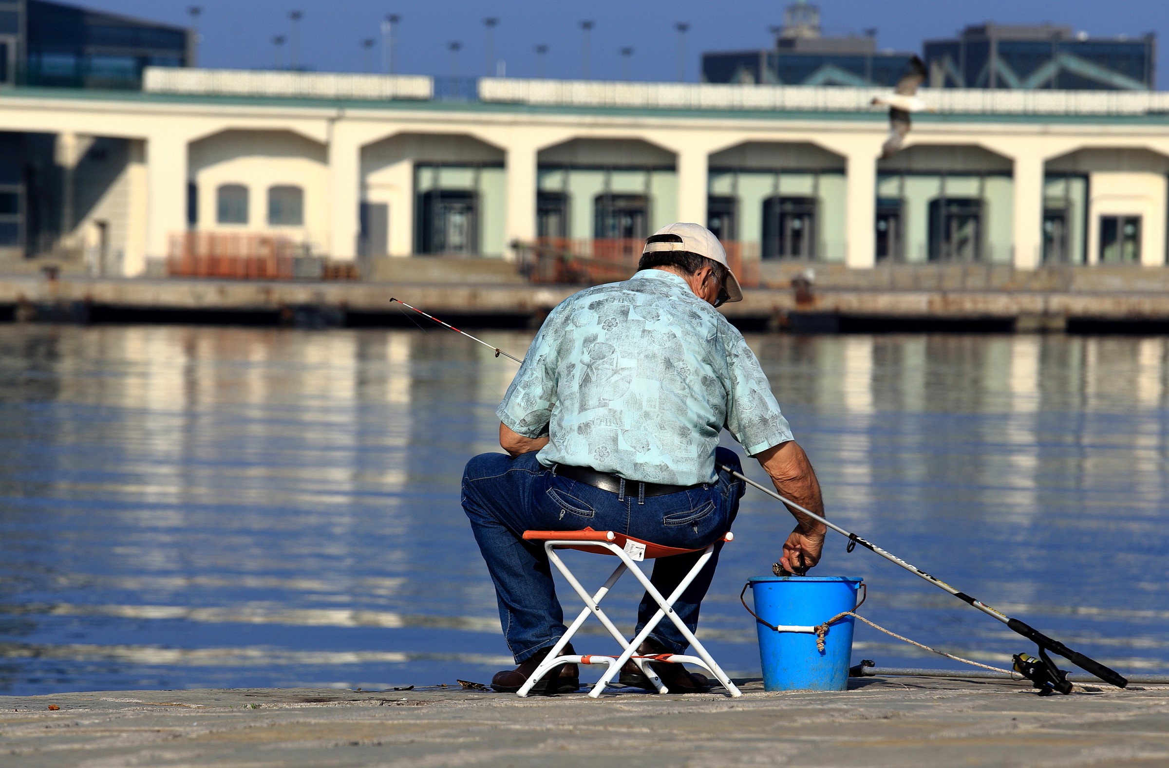 pescatore al mattino