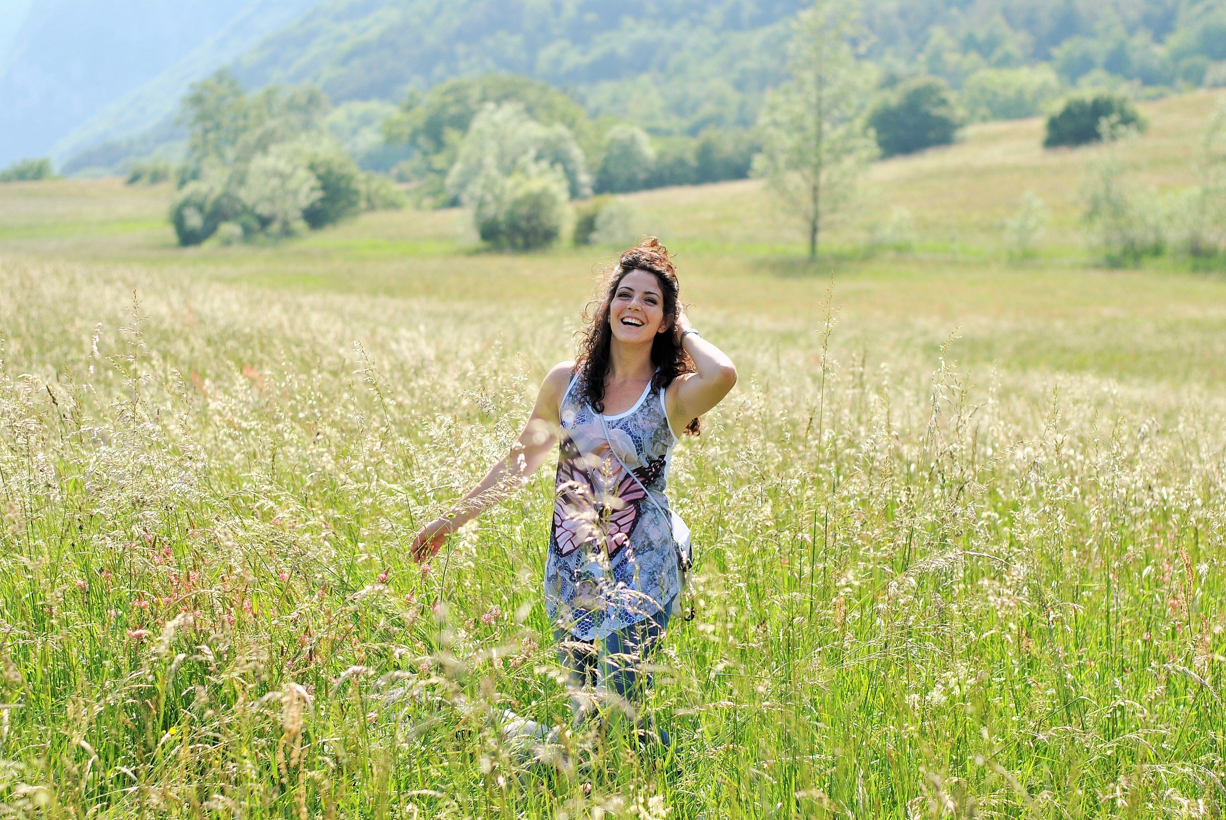 in un mare verde e sentirsi bene