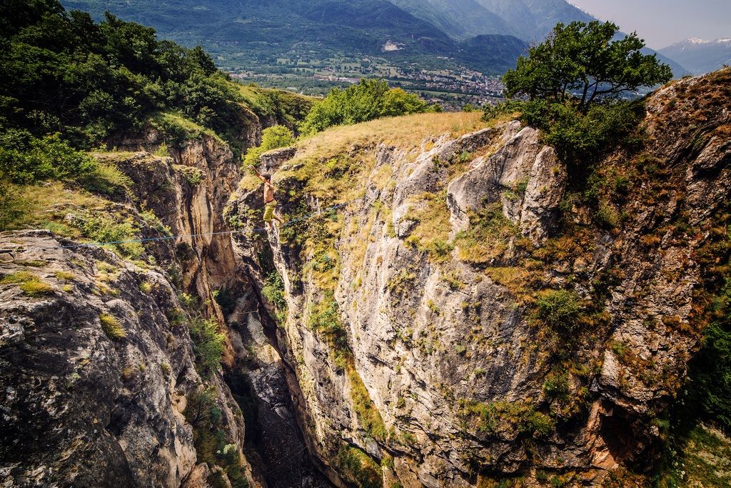 Highline a Chianocco