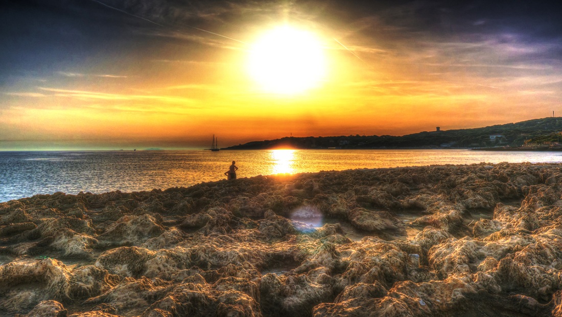 Surreal view of Castiglioncello