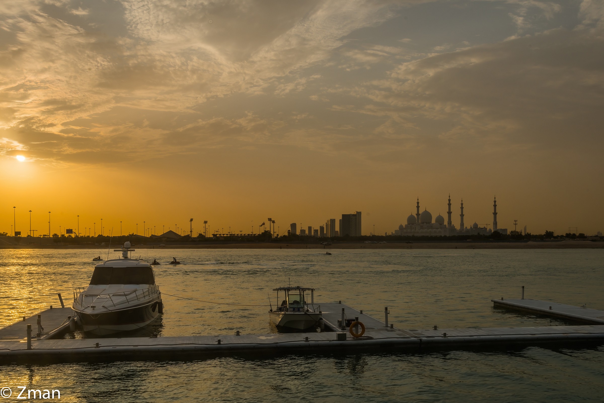 The Channel In Front Of Shk Zayed Mosque