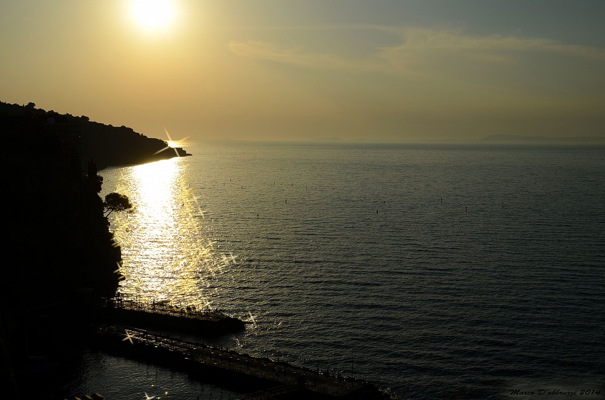 Tramonto sulla costa Sorrentina