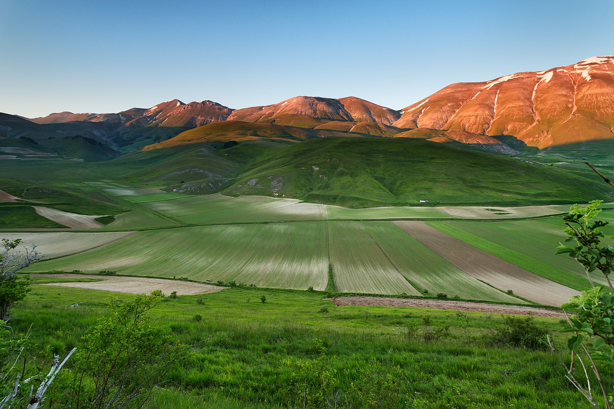 Sunset on the Sibillini