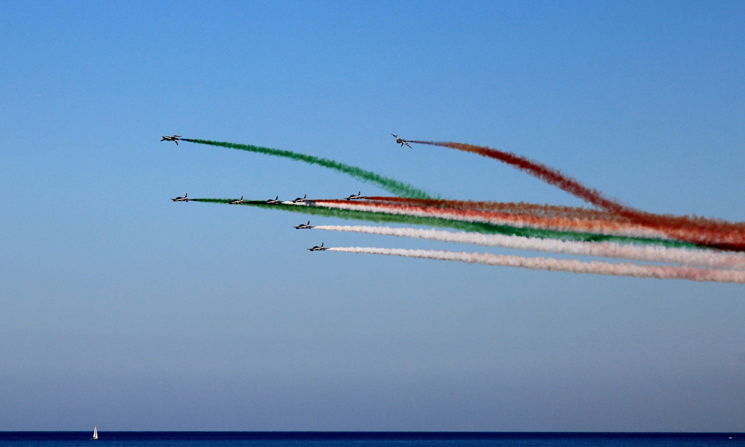 Frecce Tricolori al mare