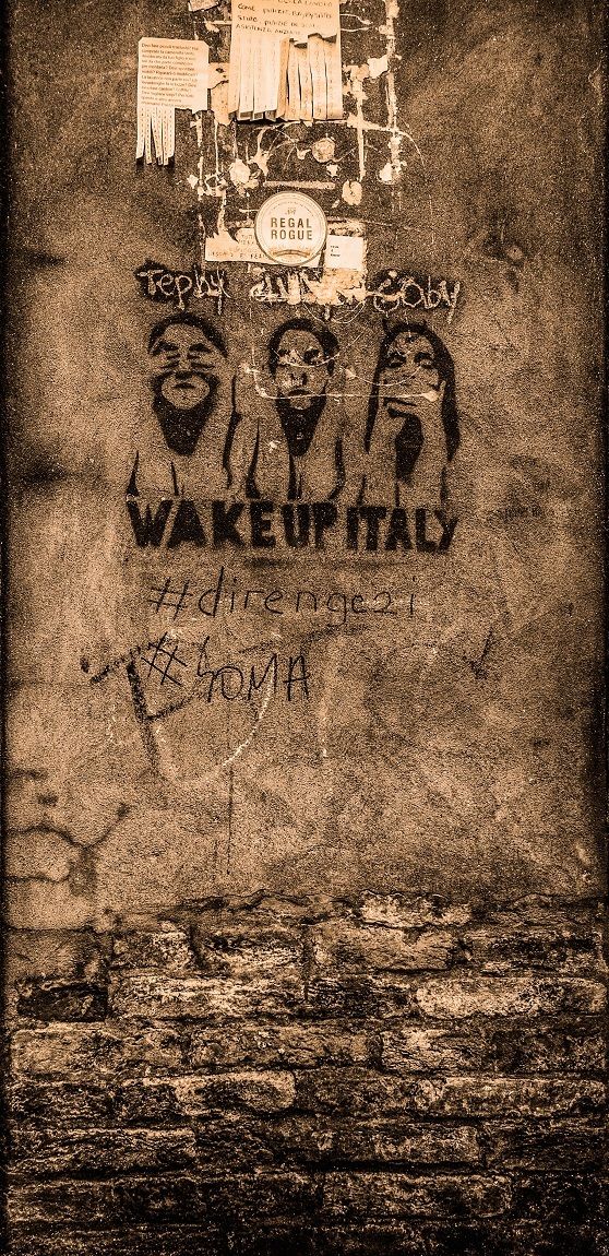 un muretto a  Venezia