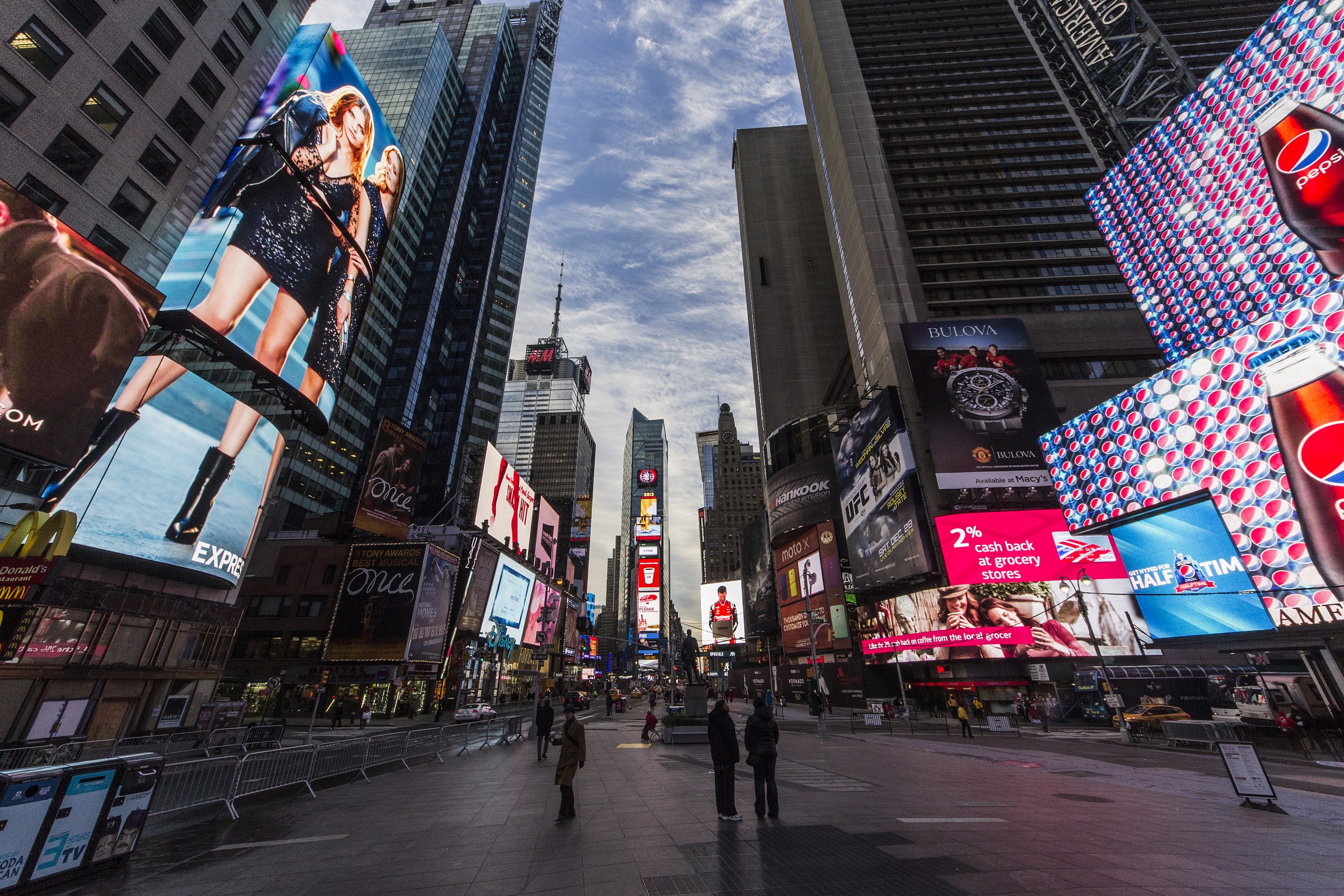 Times Square early morning