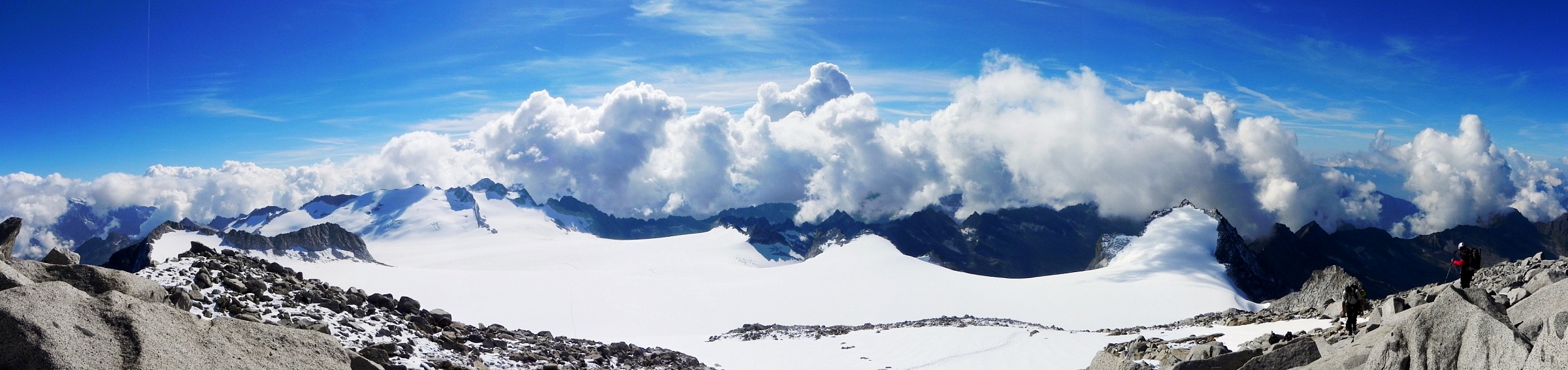 Pian di Neve dalla cima monte Adamello