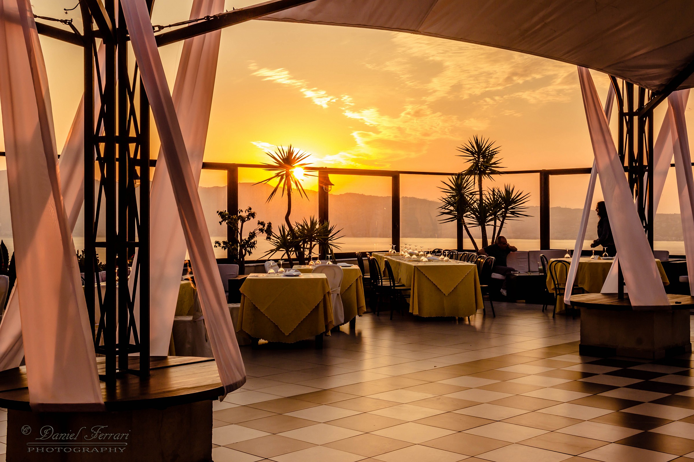 tramonto vista panorama villa