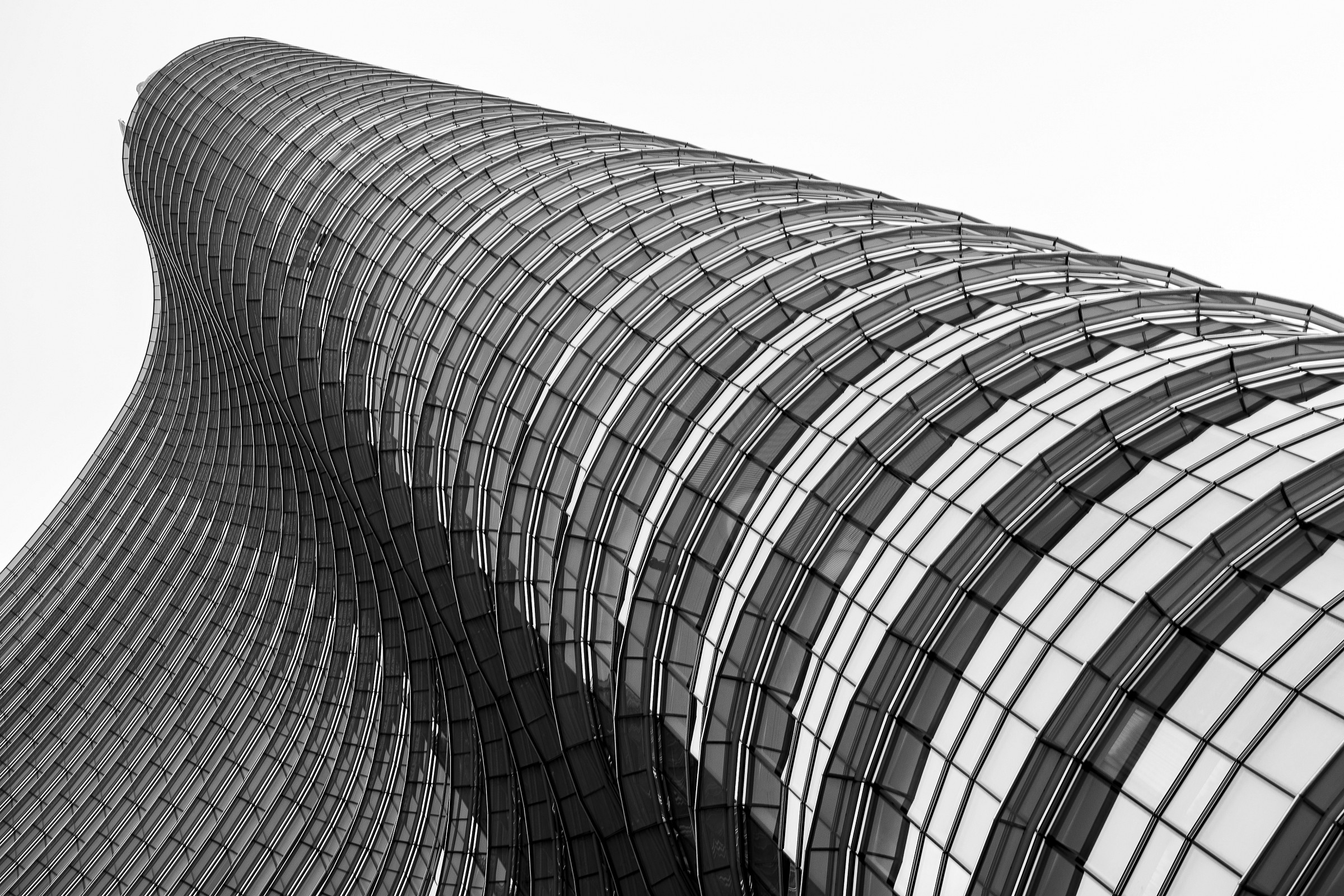 Milan - Gae Aulenti Square-Details Unicredit Skyscraper