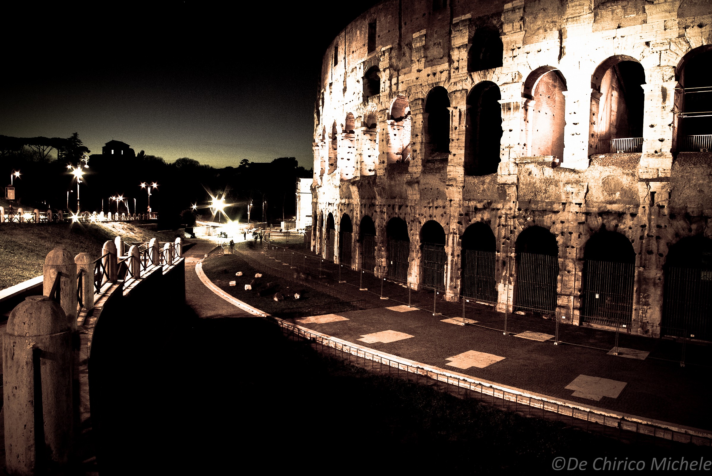 point of view of the Colosseum