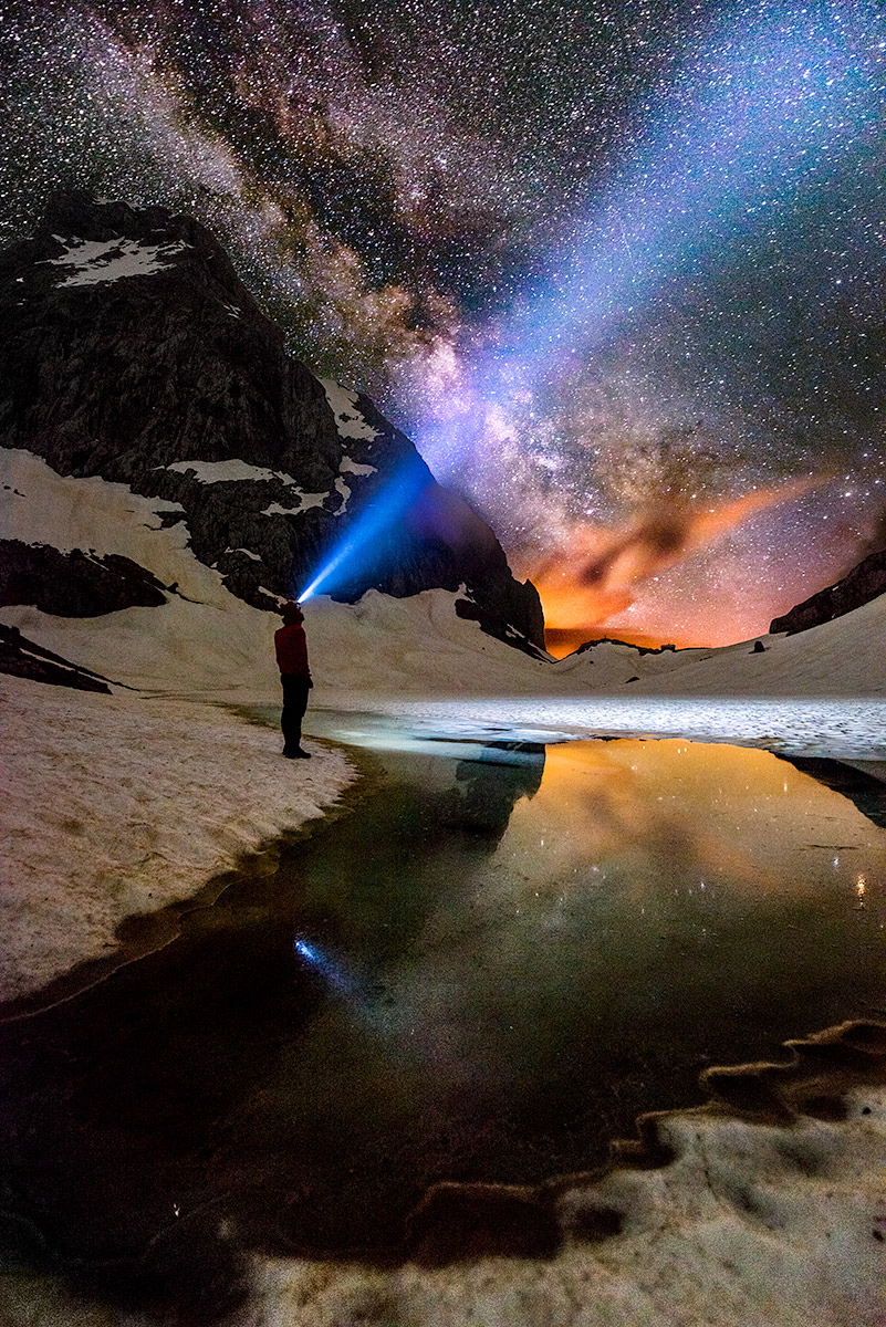 Milky Volaia over Lake