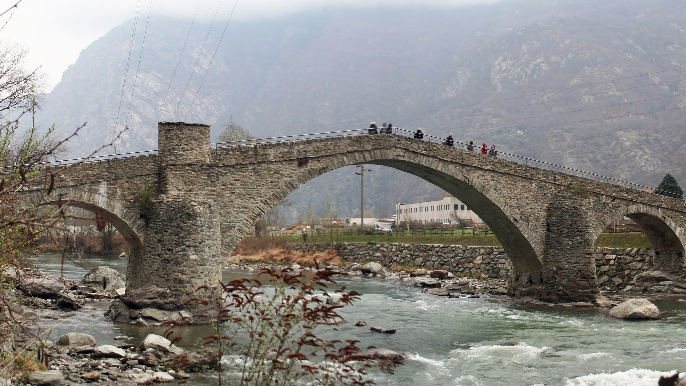 bridge over the Dora Baltea