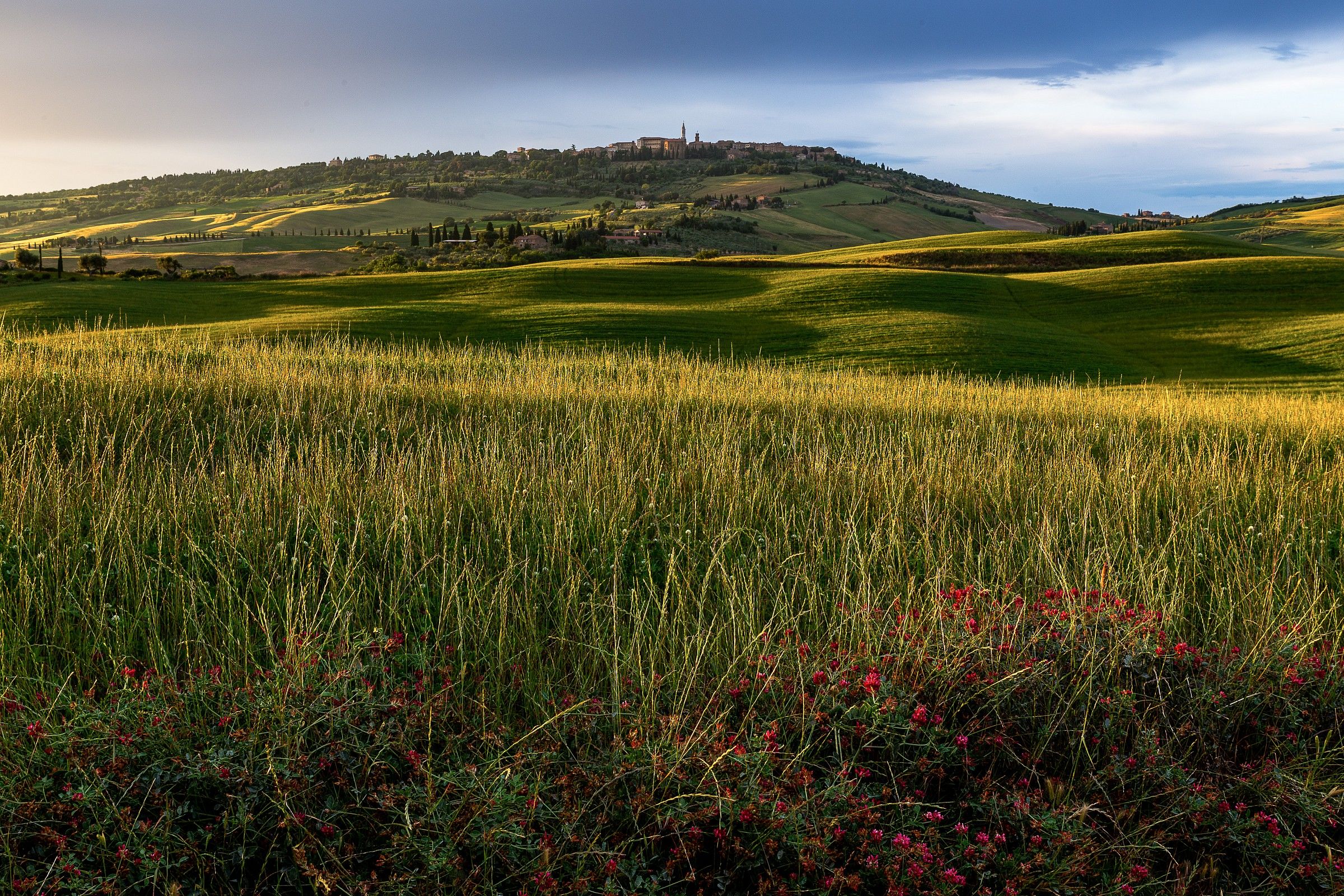 Pienza, in the evening