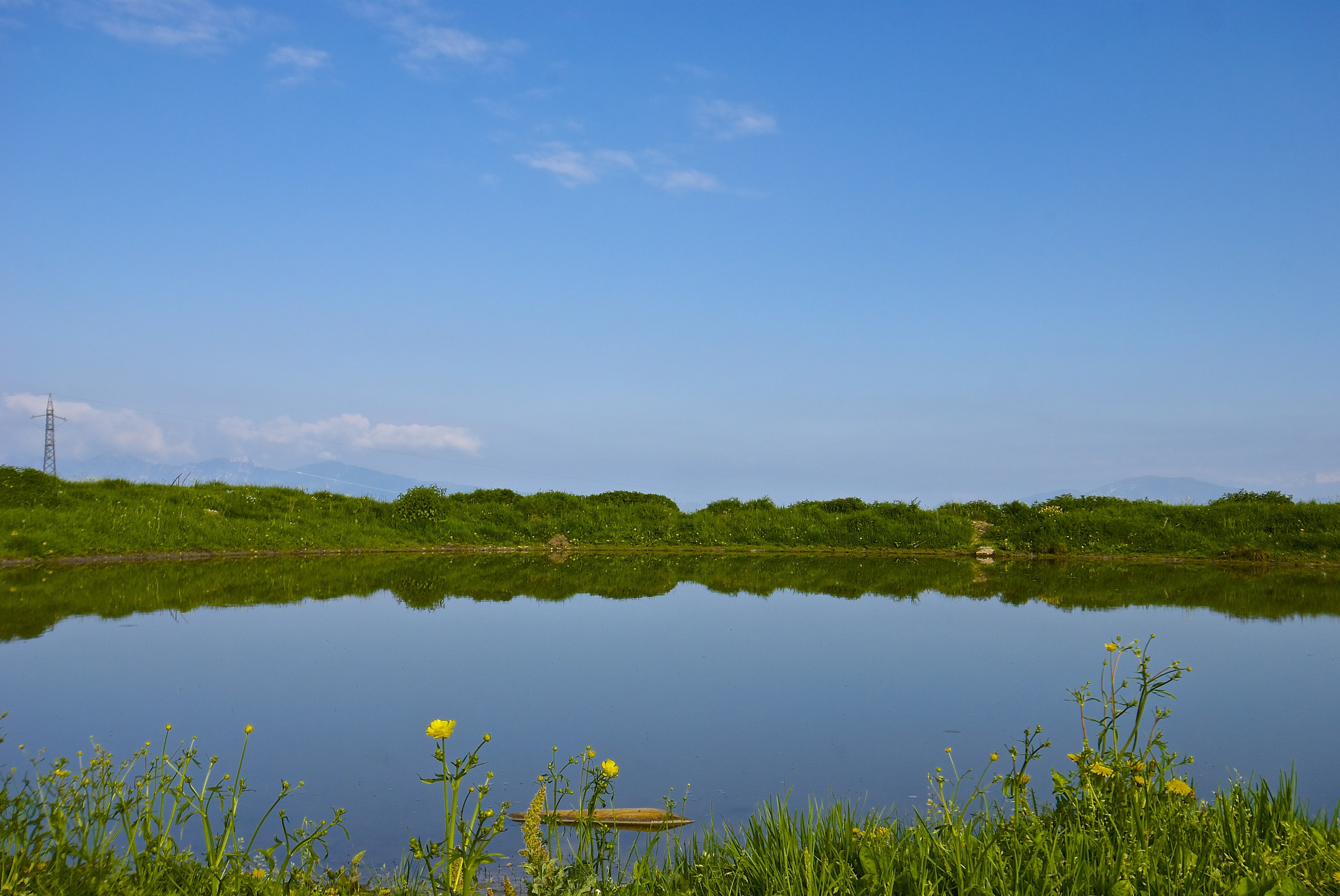 the sky in a puddle!