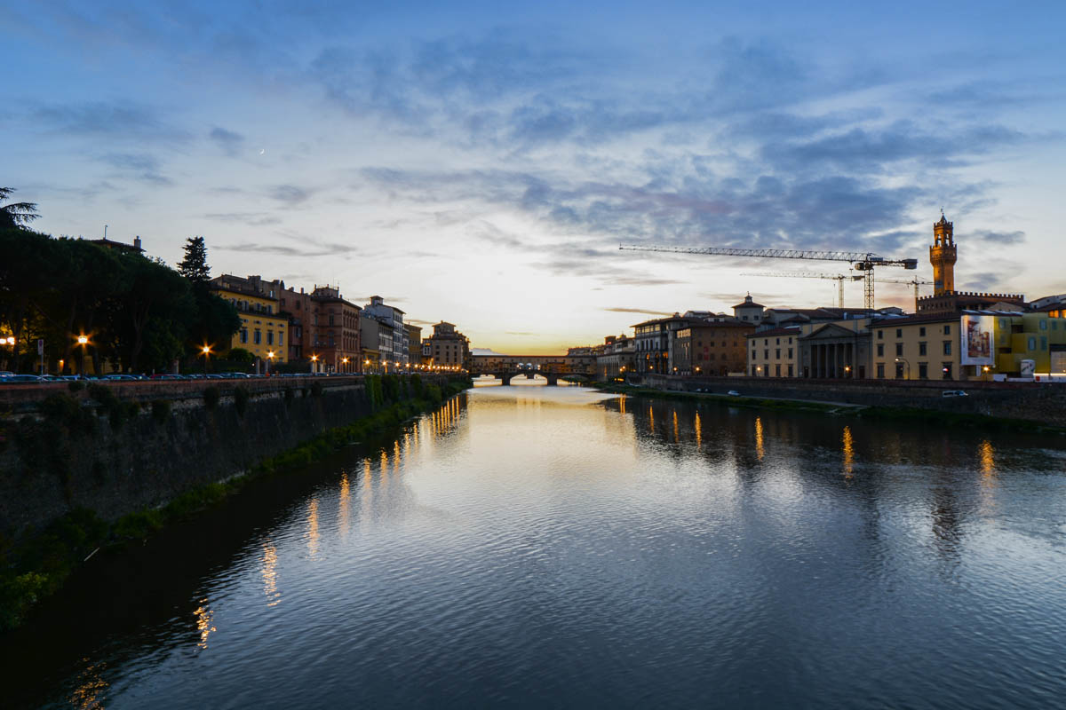 Sunset on the Arno