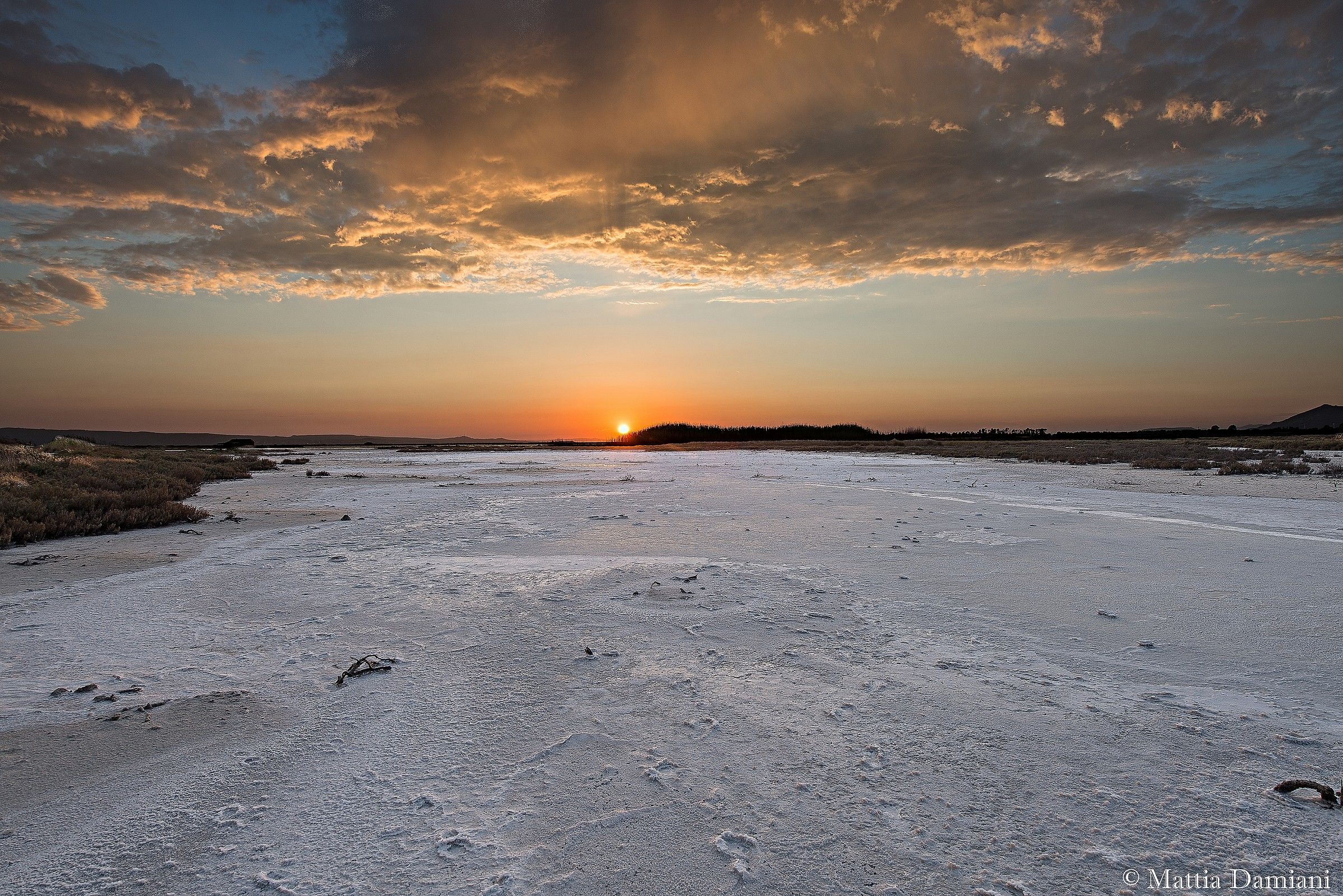 Salina al tramonto