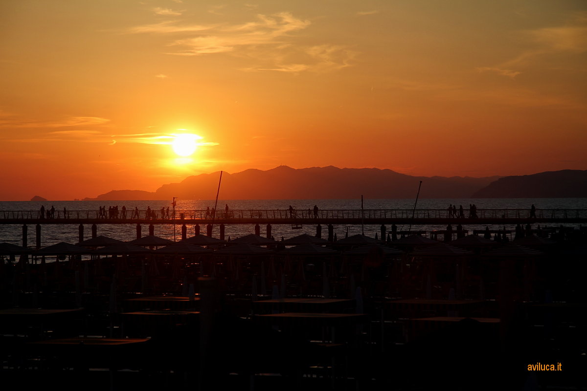 Tramonto in Versilia...