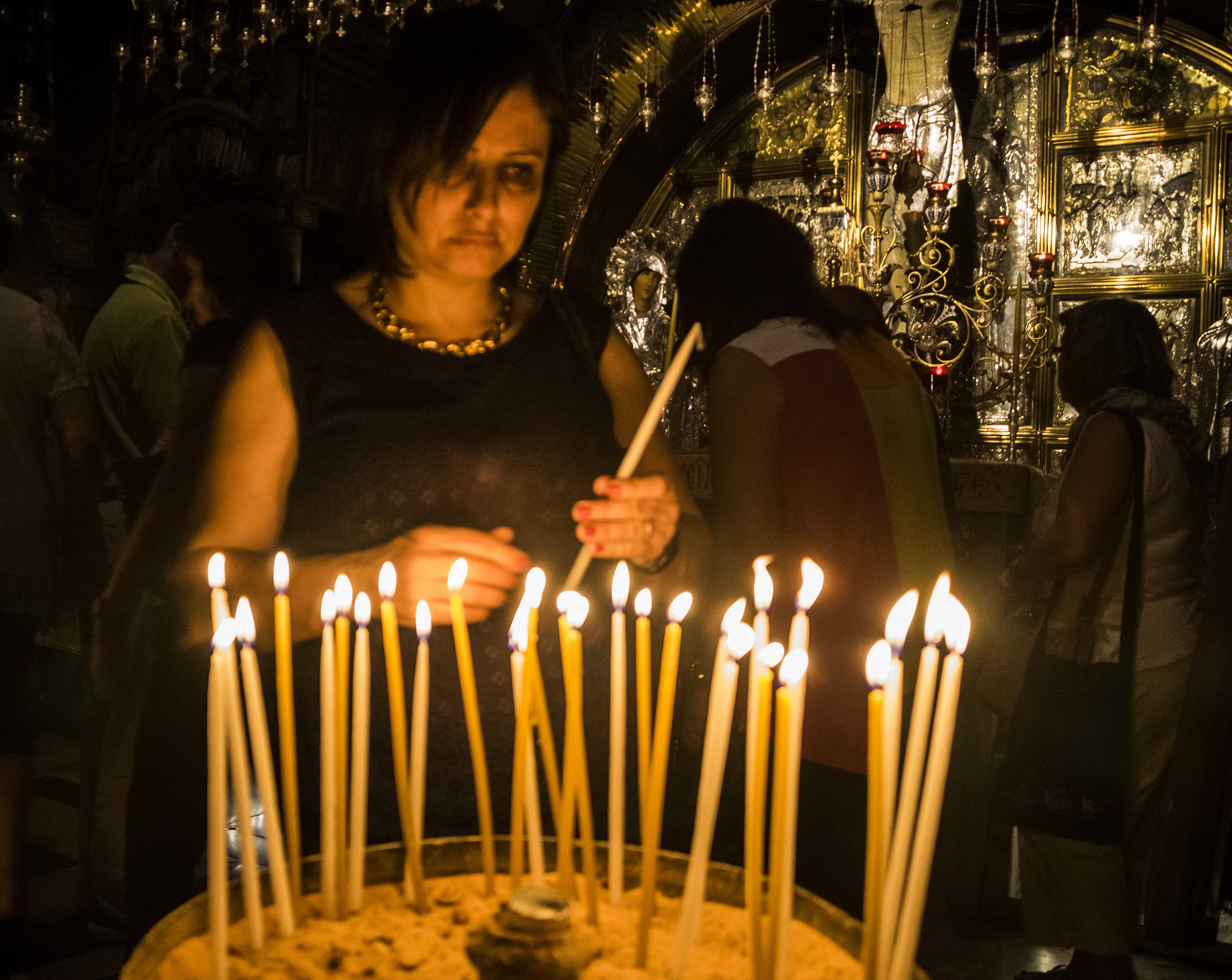 In the Church of the Holy Sepulchre