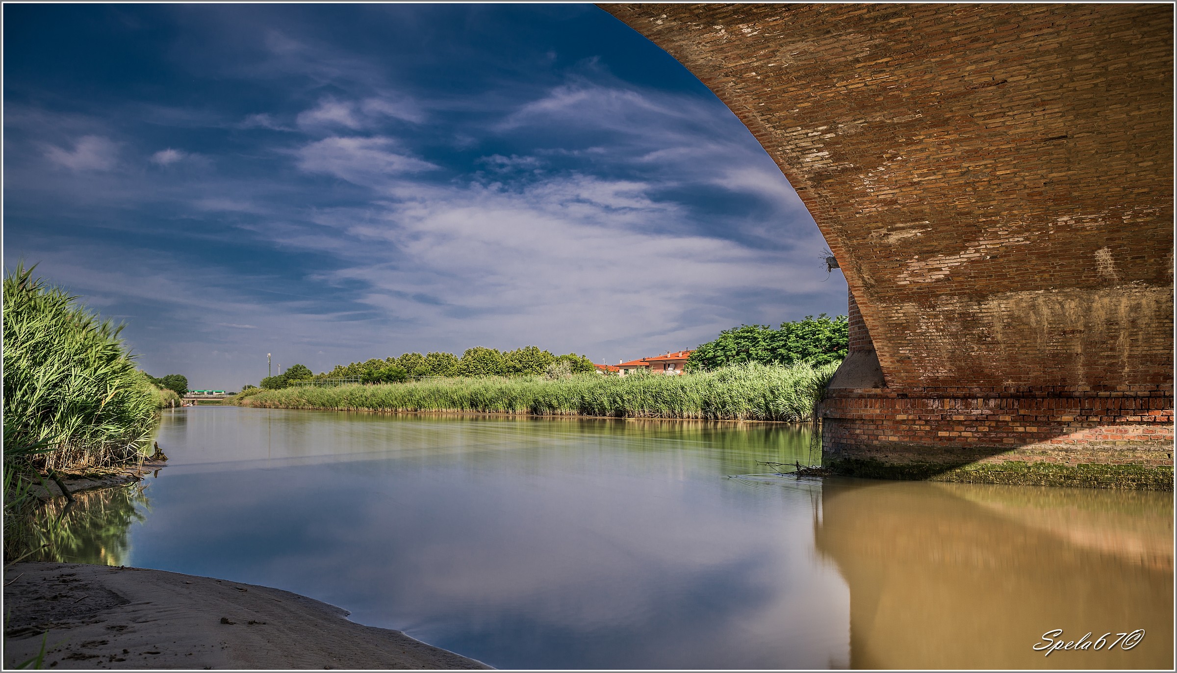 peeking under the bridge