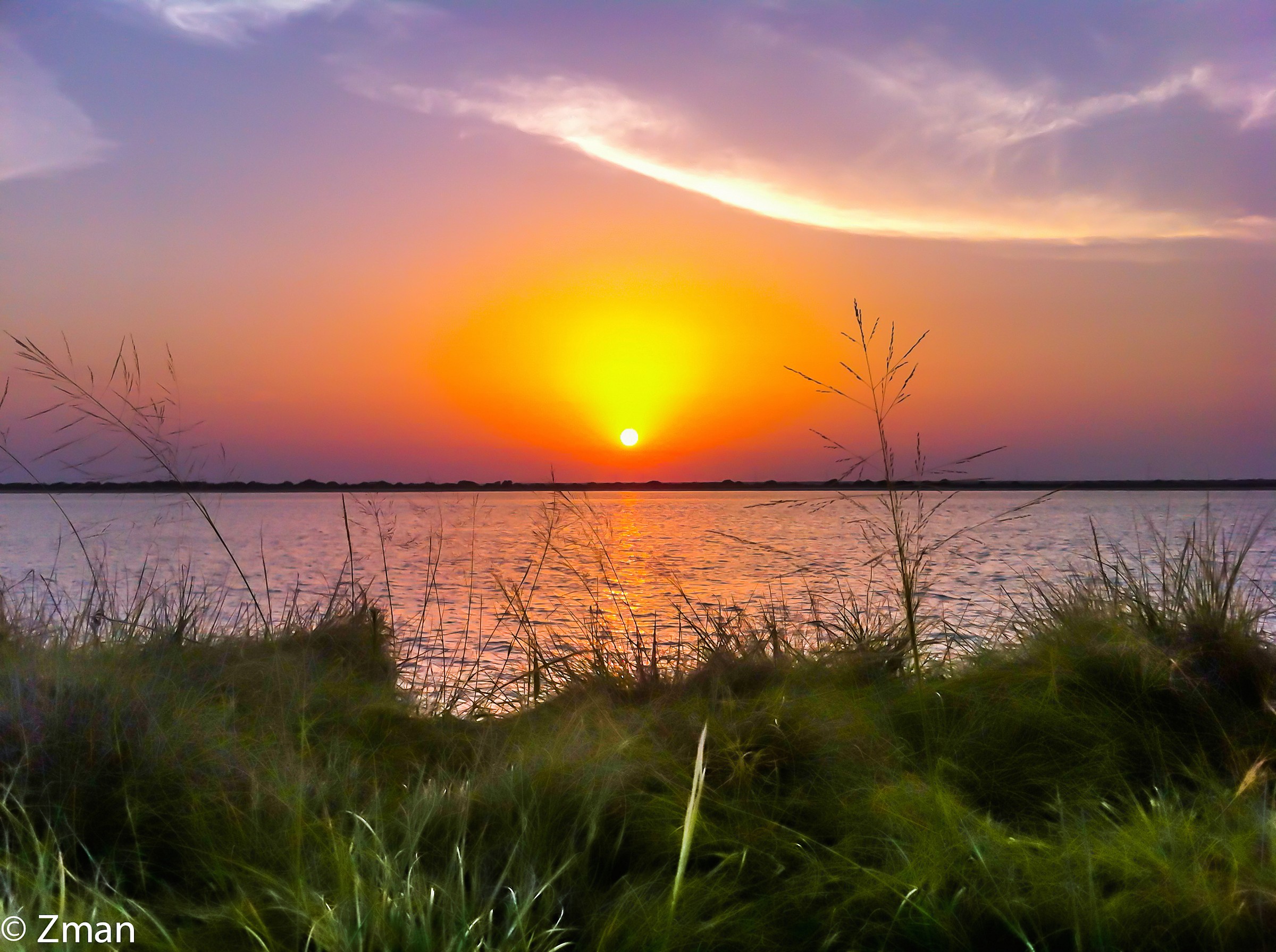 Sunset from The Fairway , Links Yas