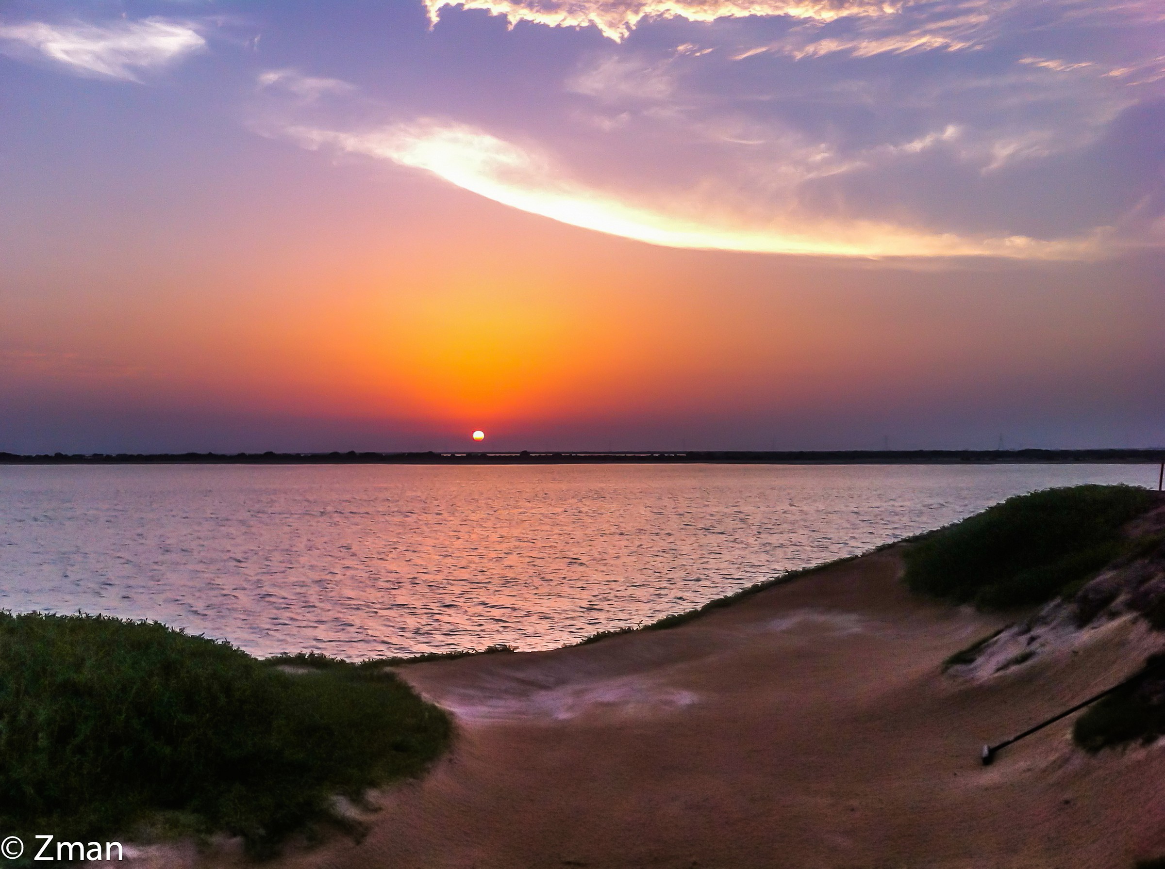 Sunset from The Fairway , Links Yas
