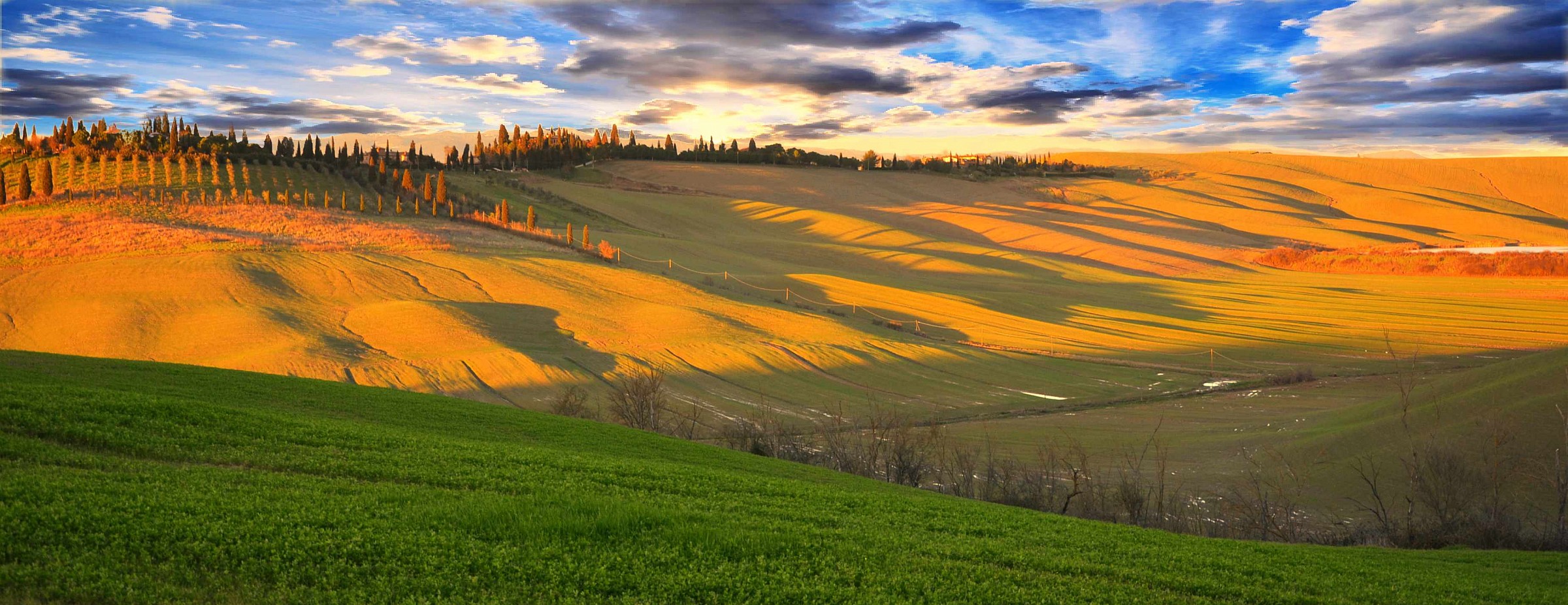 the colors of the Sienese countryside