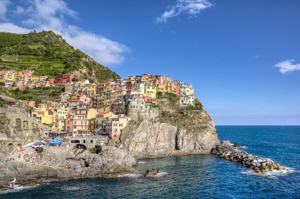 Cascata di luce su Manarola